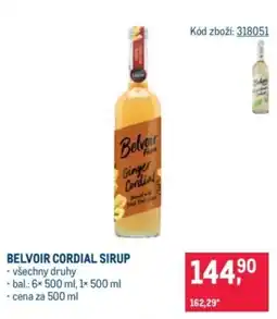 Makro Belvoir cordial sirup nabídka