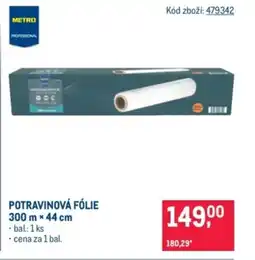 Makro Potravinová fólie nabídka