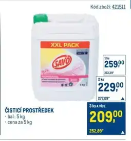 Makro SAVO Čisticí prostředek nabídka