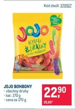 Makro JOJO bonbony nabídka
