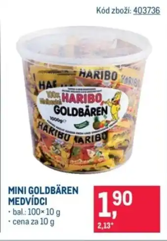Makro Mini Goldbären medvídci nabídka