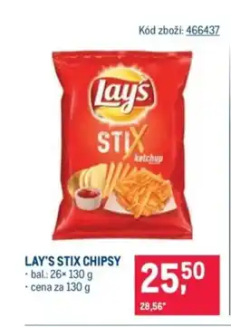 Makro Lay's stix chipsy nabídka