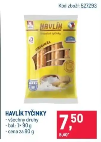 Makro Havlík tyčinky nabídka