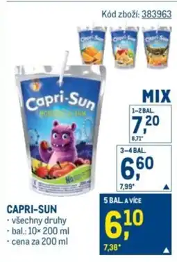 Makro Capri-Sun nabídka