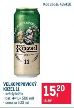 Makro Velkopopovický Kozel 11 nabídka