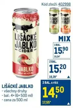 Makro Lišácké Jablko nabídka