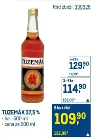 Makro Tuzemák 37,5% nabídka