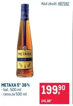 Makro Metaxa 5*38% nabídka