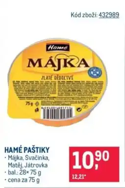 Makro Hamé Paštiky nabídka