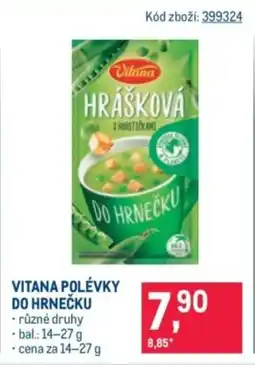 Makro Vitana polévky do hrnečku nabídka