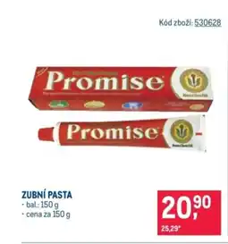 Makro Promise Zubní pasta nabídka