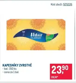 Makro Velvet Kapesníky 2vrstvé nabídka