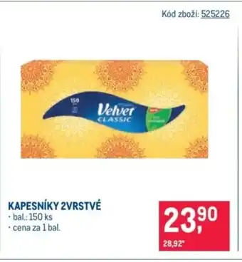 Makro Velvet Kapesníky 2vrstvé nabídka