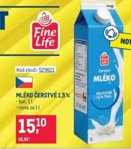 Makro Mléko čerstvé 1,5% nabídka