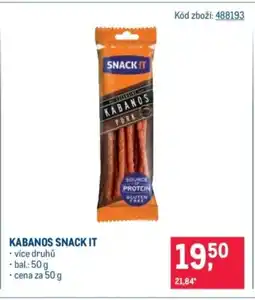Makro Kabanos Snack it nabídka