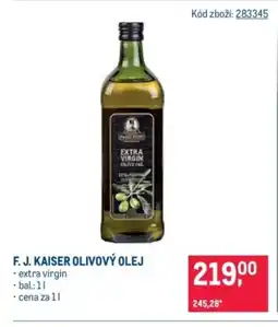 Makro F. J. Kaiser olivový olej nabídka