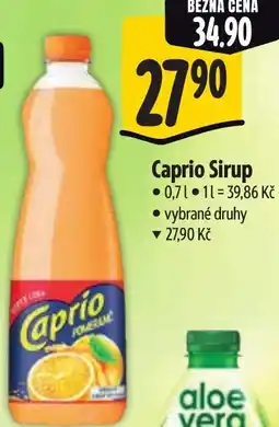 Albert Caprio Sirup nabídka