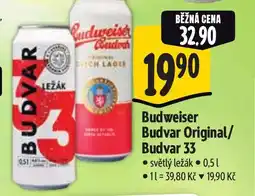Albert Budweiser Budvar Original/ Budvar 33 nabídka