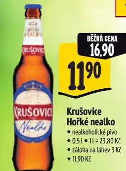Albert Krušovice Hořké nealko nabídka