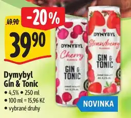 Albert Dymybyl Gin & Tonic nabídka