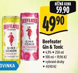 Albert Beefeater Gin & Tonic nabídka