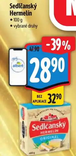 Albert Sedlčanský Hermelín nabídka