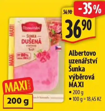 Albert Albertovo uzenářství Šunka výběrová MAXI nabídka