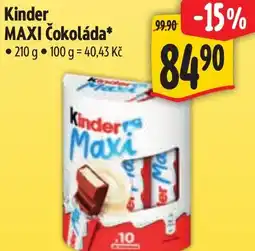 Albert Kinder MAXI Čokoláda nabídka