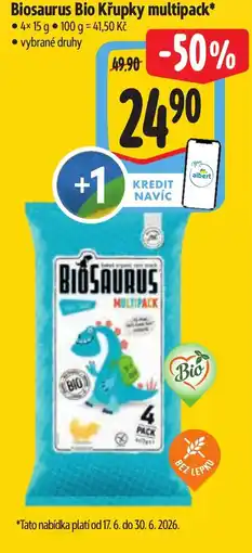 Albert Biosaurus Bio Křupky multipack nabídka