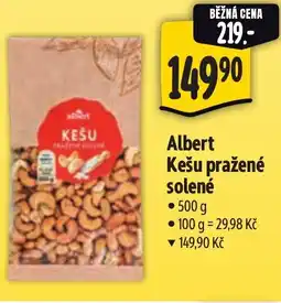 Albert Albert Kešu pražené solené nabídka
