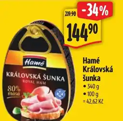 Albert Hamé Královská šunka nabídka