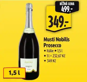 Albert Musti Nobilis Prosecco nabídka