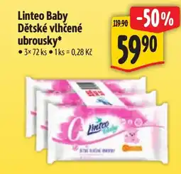 Albert Linteo Baby Dětské vlhčené ubrousky nabídka