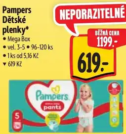 Albert Pampers Dětské plenky nabídka