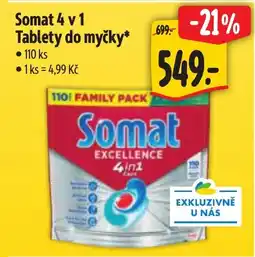 Albert Somat 4 v 1 Tablety do myčky nabídka