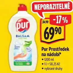 Albert Pur Prostředek na nádobí nabídka