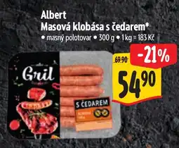 Albert Albert Masová klobása s čedarem nabídka