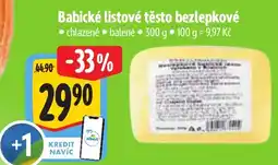 Albert Babické listové těsto bezlepkové nabídka