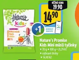 Albert Nature's Promise Kids Mini müsli tyčinky nabídka