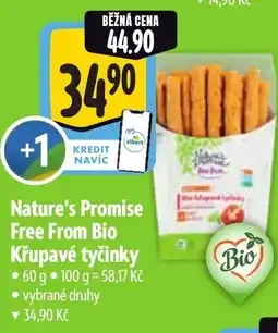 Albert Nature's Promise Free From Bio Křupavé tyčinky nabídka