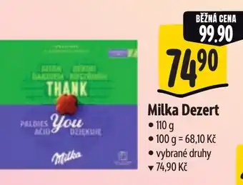 Albert Milka Dezert nabídka
