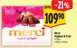 Albert Merci Yoghurt & Fruit nabídka