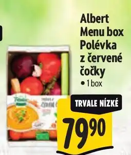 Albert Albert Menu box Polévka z červené čočky nabídka