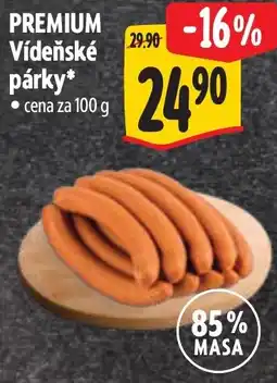 Albert PREMIUM Vídeňské párky nabídka