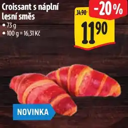 Albert Croissant s náplní lesní směs nabídka