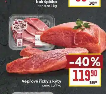 Billa Vepřové řízky z kýty cena za nabídka