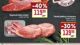 Billa Tenké plátky z krkovice balení nabídka