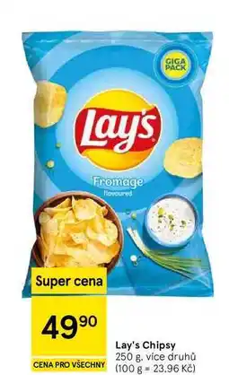 Tesco Lay's Chipsy, 250 g, více druhů nabídka