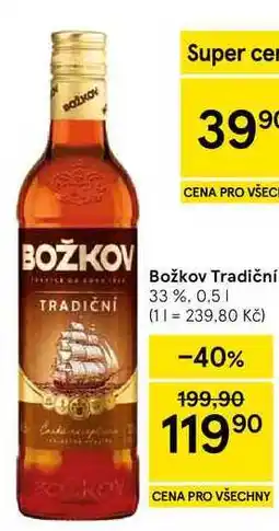 Tesco Božkov Tradiční 33 % nabídka