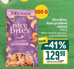 Billa Nice Bites Kešu pražené solené nabídka